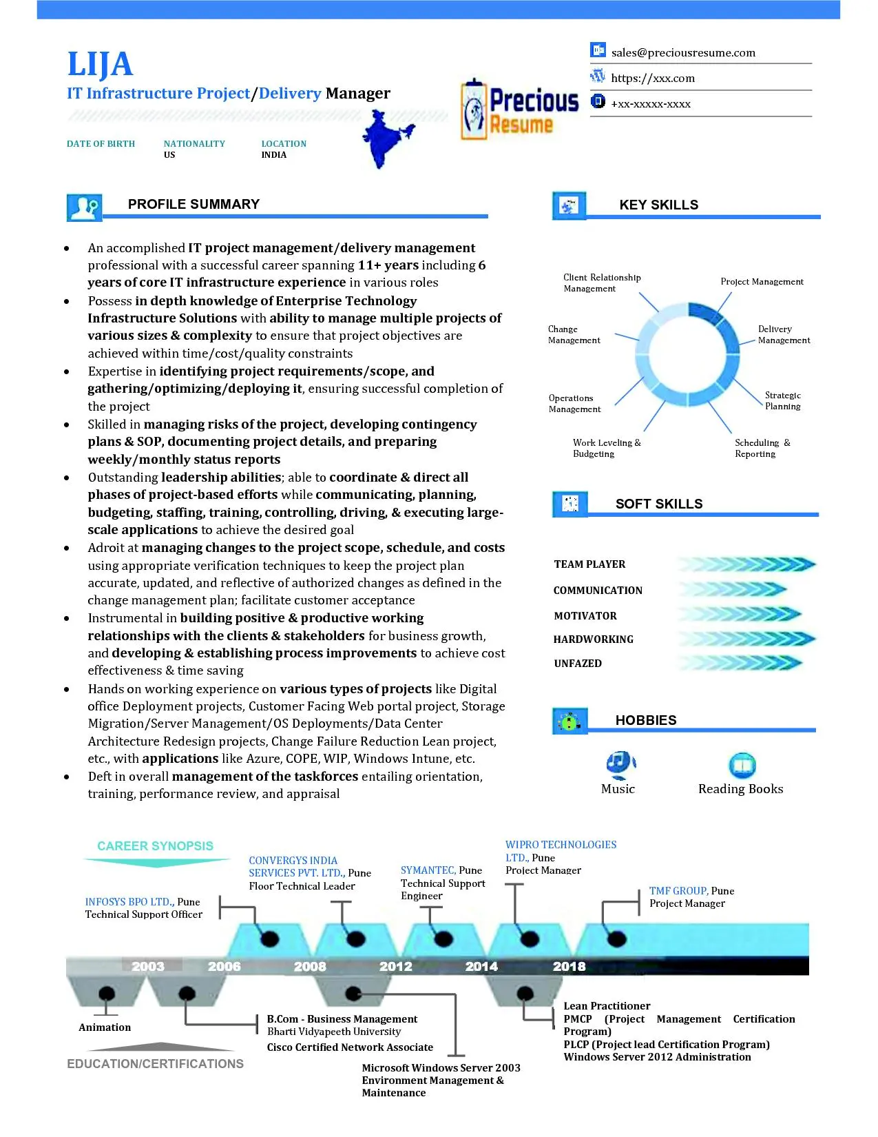 Infographic Resume Sample